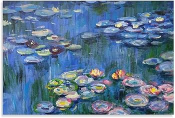 Amazon.co.jp: クロード・モネの「睡蓮」を描きます キャンバス 芸術